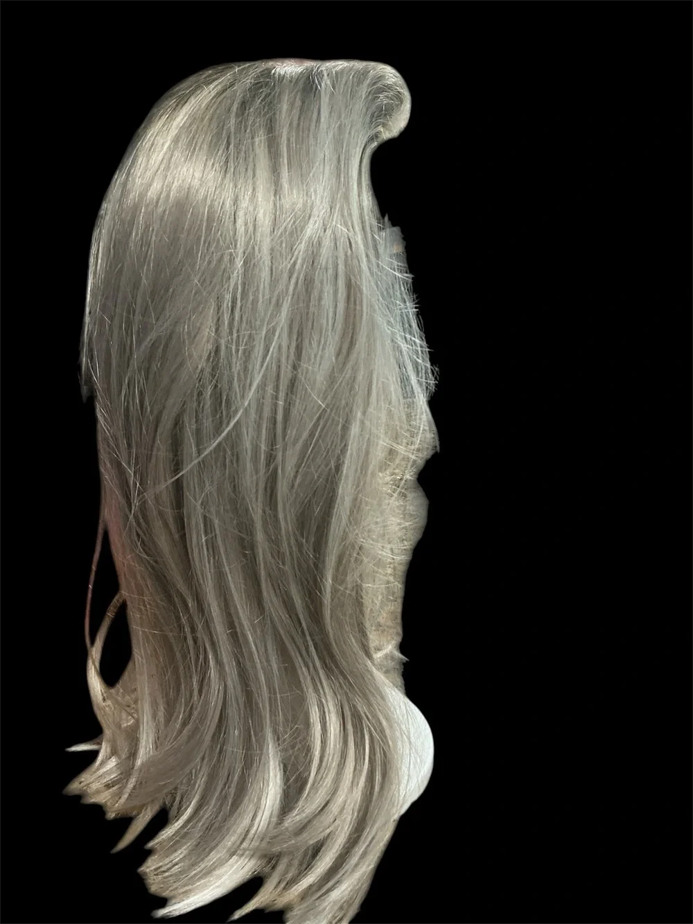 Female Long Lace Front Wig. CSC Halsey Frost Blonde Mono